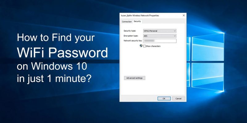 Find Wi-Fi passwords in Windows 10