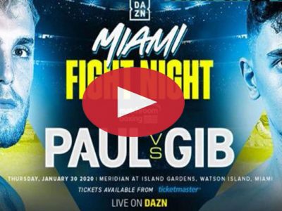 Jake Paul vs Gib Live Streaming Reddit Online of Miami Fight Night