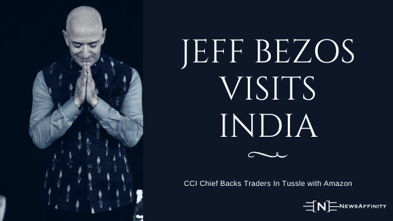 Jeff Bezos Visits India CCI Chief Backs Traders In Tussle with Amazon and Flipkart