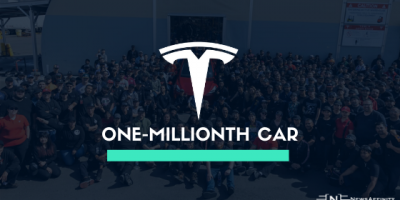 Here comes the one-millionth car by Tesla