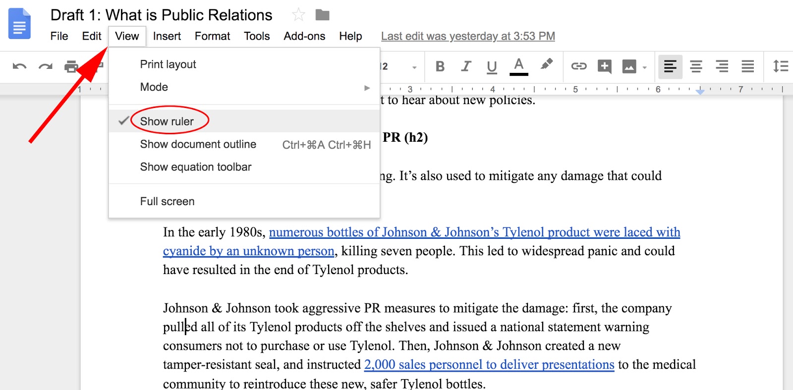 how to create first line indent in word 2010