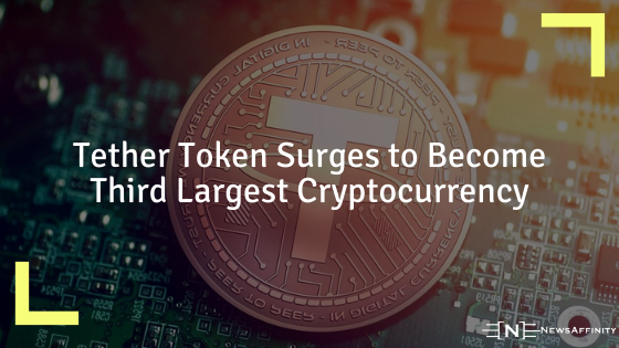 Tether Token Surges to Become Third Largest Cryptocurrency