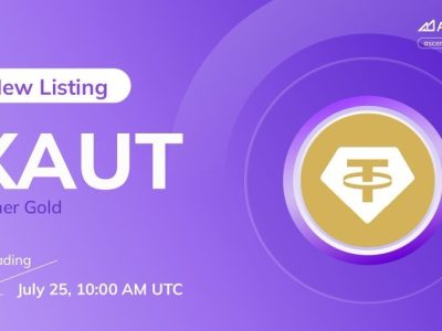 Tether Gold (XAUT) Is Listed On AscendEX!