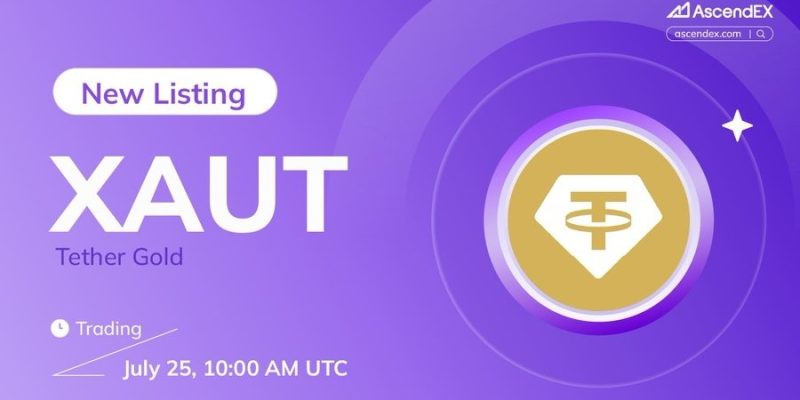 Tether Gold (XAUT) Is Listed On AscendEX!