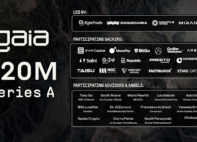 Gaia Labs Raises $20M Series A to Scale Decentralized AI Infrastructure and Expand to Mobile