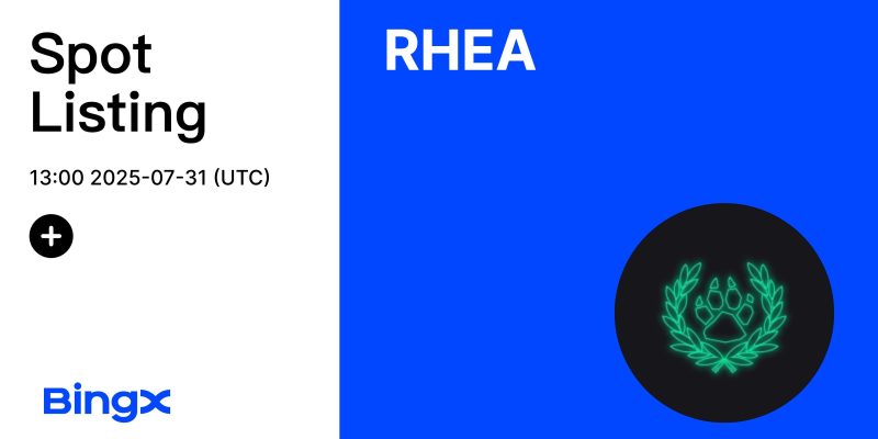 RHEA Finance Now Listed on BingX