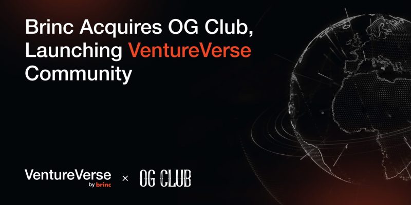 Brinc Acquires OG Club, Launches VentureVerse Community 