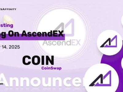 CoinSwap (COIN) Now Listed on AscendEX: A New Chapter for DeFi Innovation