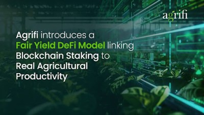 AgriFi Introduces Blockchain Staking Model Tied to Real-World Farm Output
