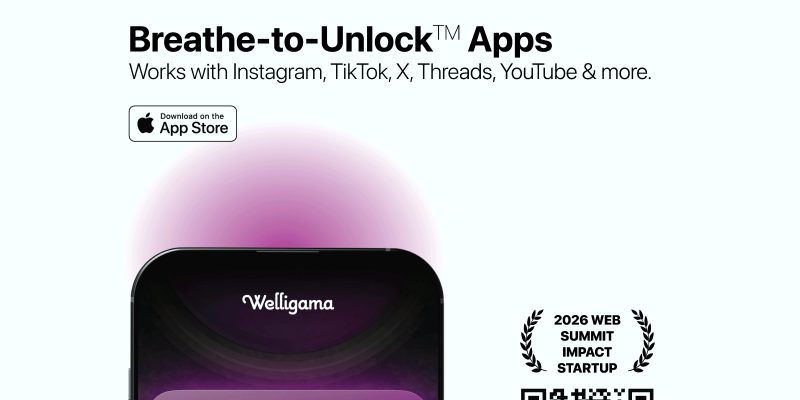 Welligama: Breathe to Unlock™ Launches to elp Interrupt Compulsive Social Media Use and Doomscrolling